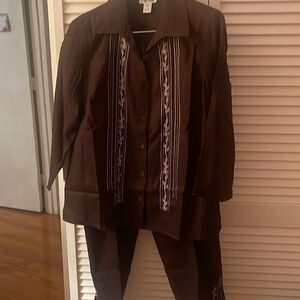 Style & Co Collection 100% Linen 3 PC Pants Suit